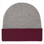 Gray With Maroon